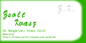 zsolt kvasz business card